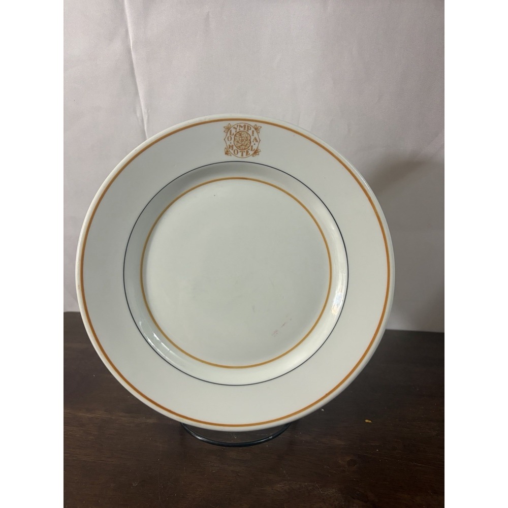 The Olympia Hotel Mt Clemens Michigan 9" Plate By D. E. McNicol/Toulaine China 5